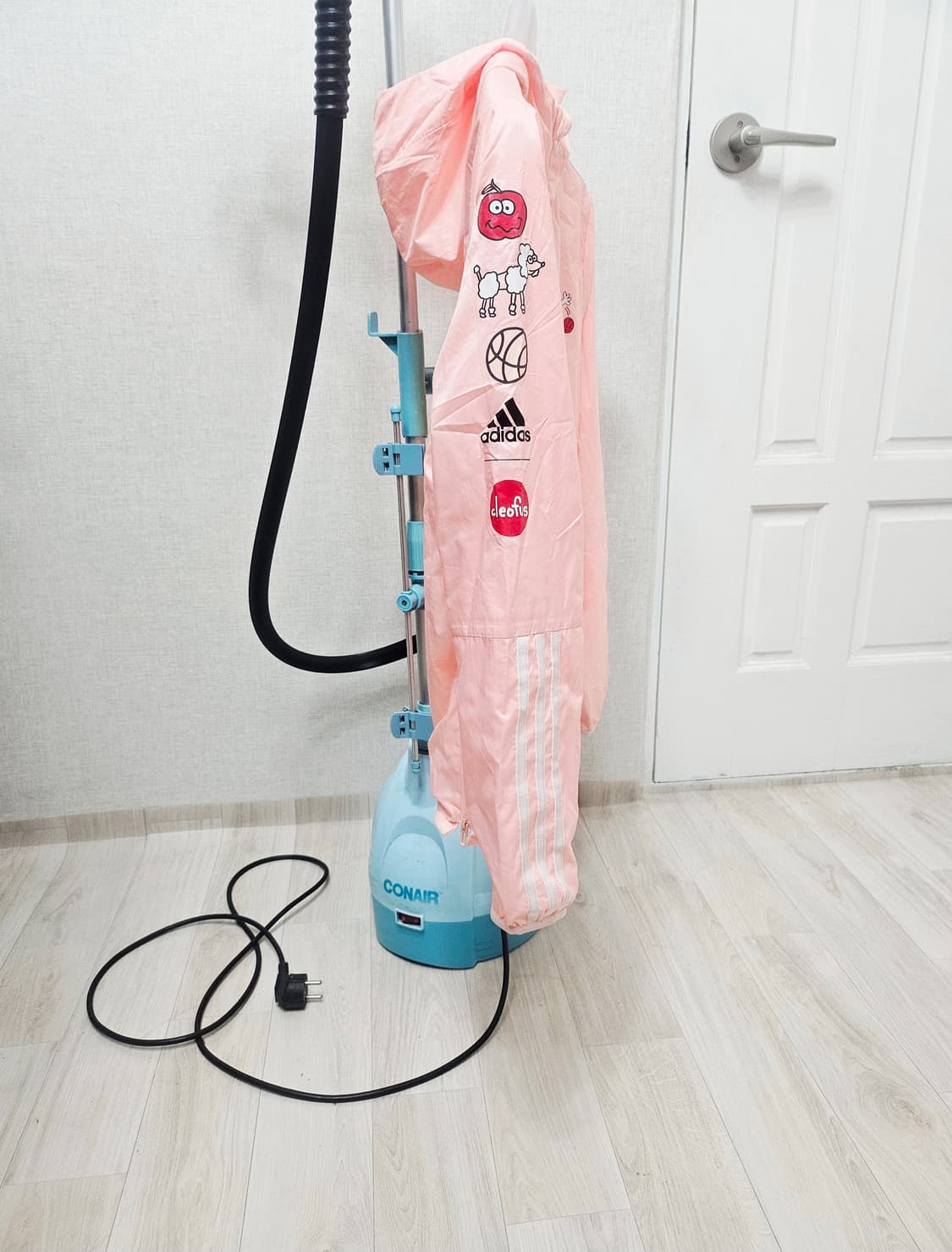 (90)S ♡딸기우유♡ 아디다스 YG클레오 백로고 [연핑] 바람막이 상품이미지5