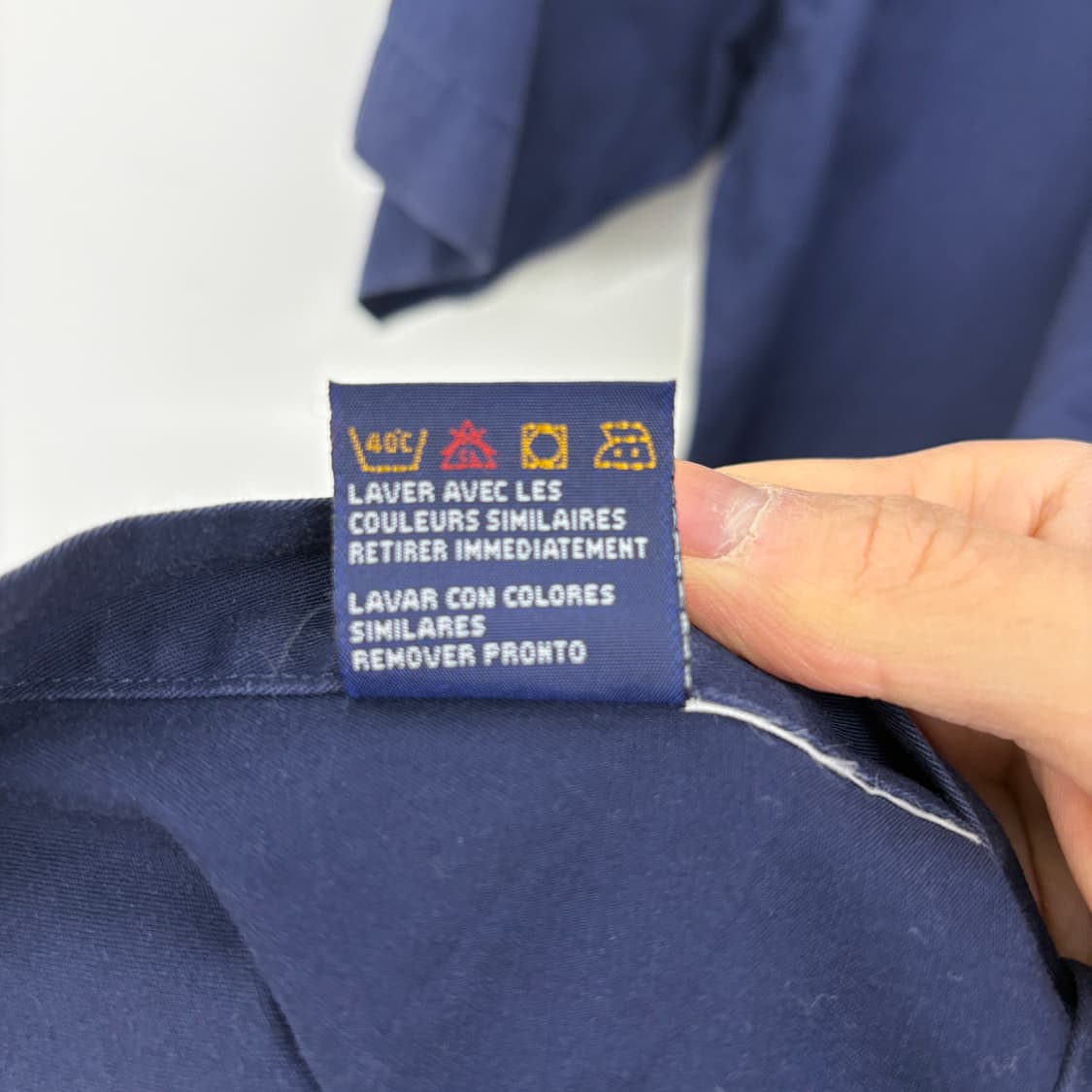 타미힐피거 네이비 반팔 셔츠 남성XL 상품이미지5