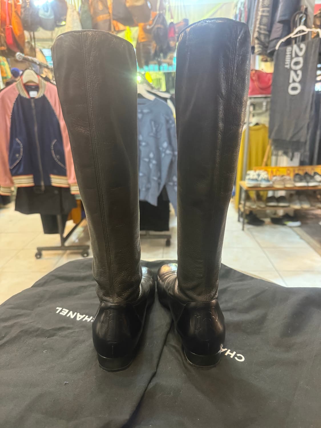 36반/230 정품 샤넬 까멜리아 부츠 팝니다 상품이미지4