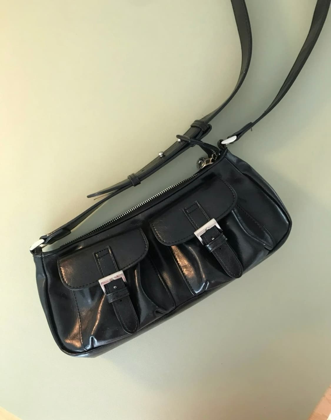 돈키 코니 블랙 숄더백 가죽 가방 상품이미지1