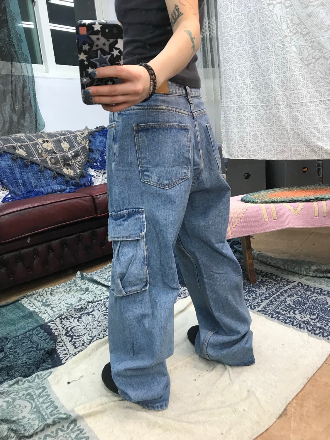 어반드레스 스트릿 카고 데님팬츠  상품이미지2