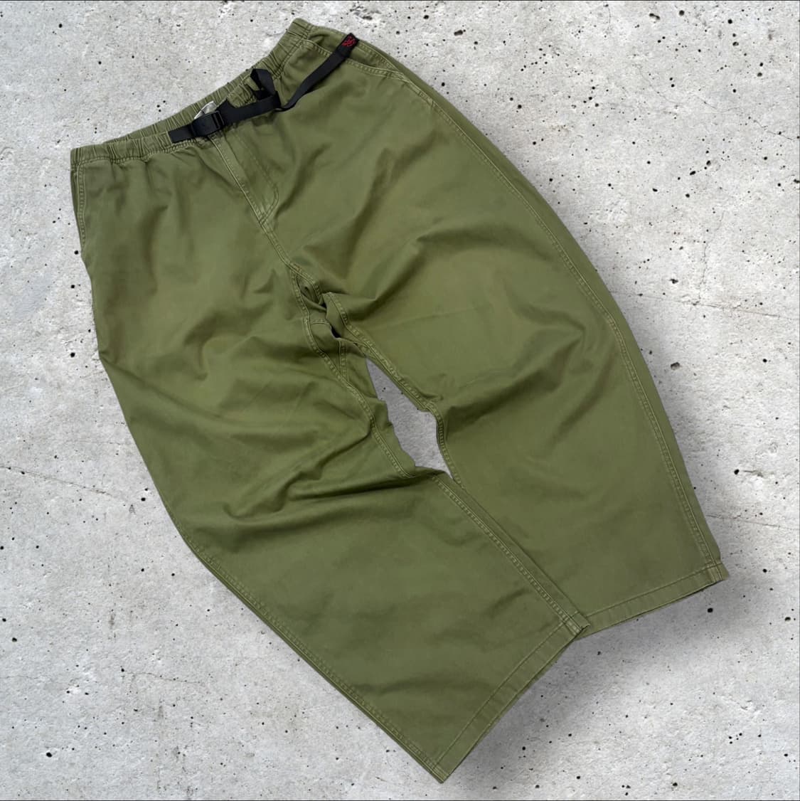 [2XL] 그라미치 카키 그린 면바지 코튼 팬츠 C856 상품이미지1