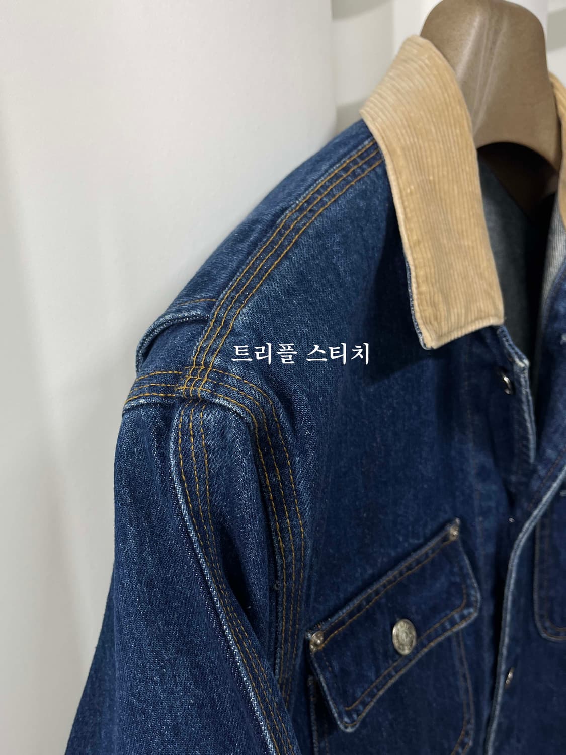 80's 폴로 랄프로렌 코듀로이 던가리 데님 자켓 상품이미지5