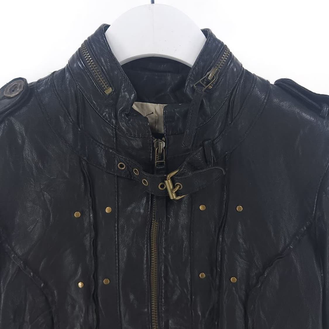[여S]올세인츠 블랙 가죽 자켓[Y64-006] 상품이미지2