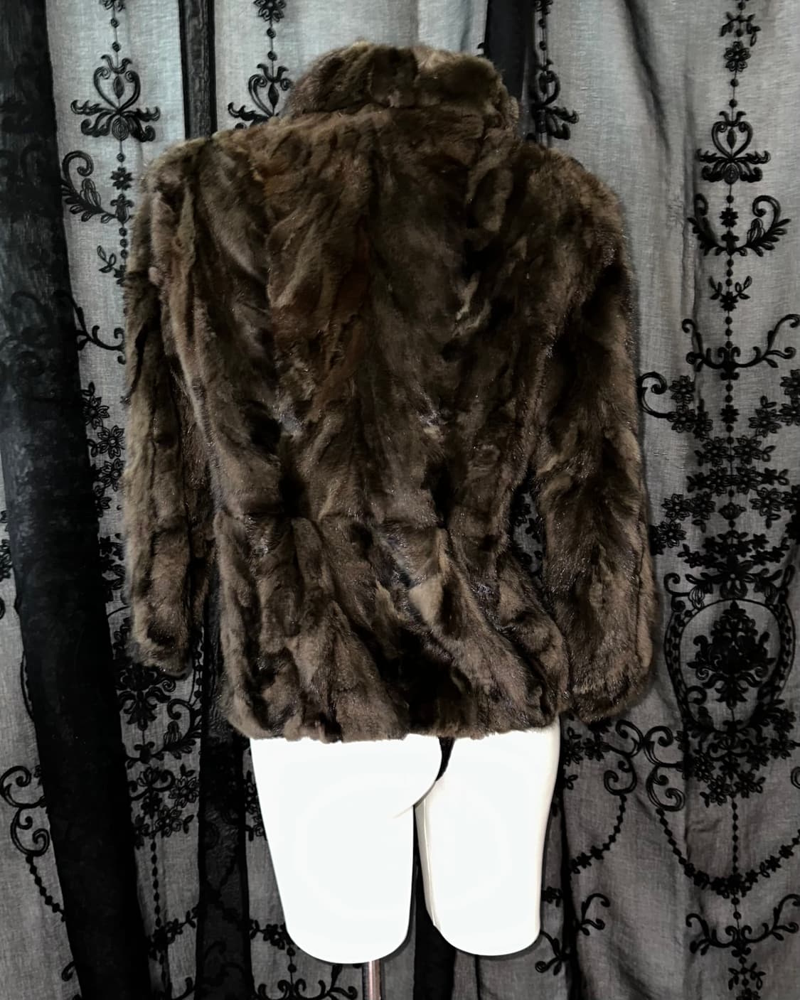Deep Brown Mink Fur Jacket 상품이미지6