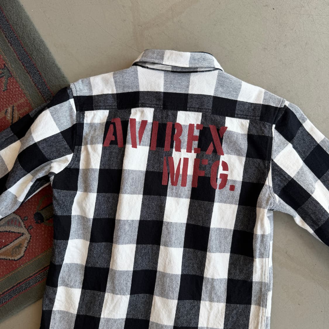 아비렉스 체커보드 플란넬 셔츠 상품이미지1