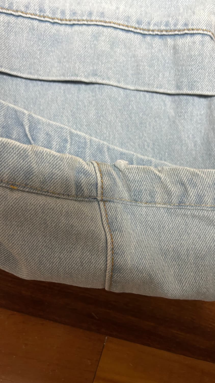 풀구성) 플프 웨이브 지퍼팬츠 스카이블루 L 상품이미지3