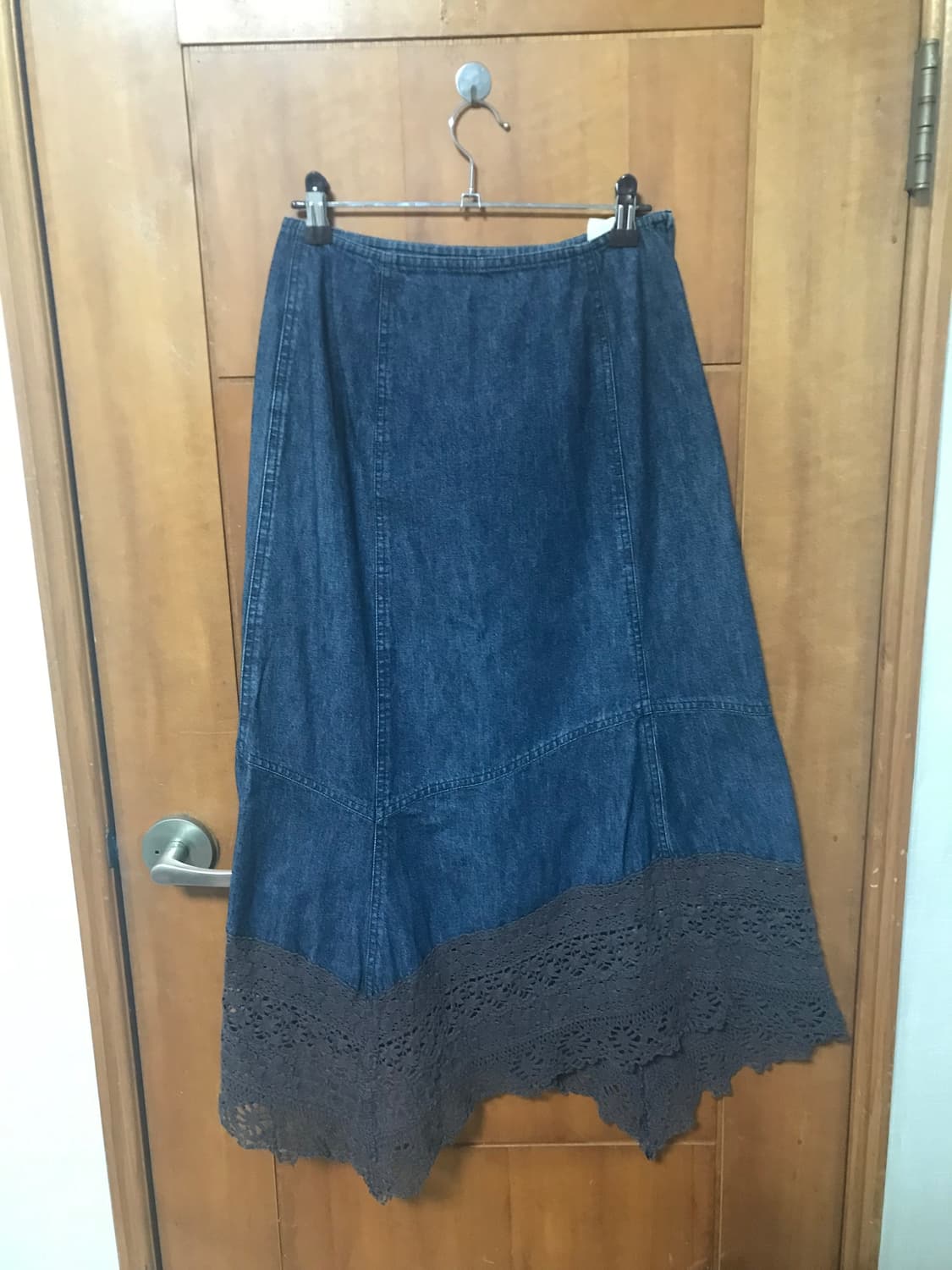 빈티지 데님 레이스 빈티지 스커트 상품이미지1