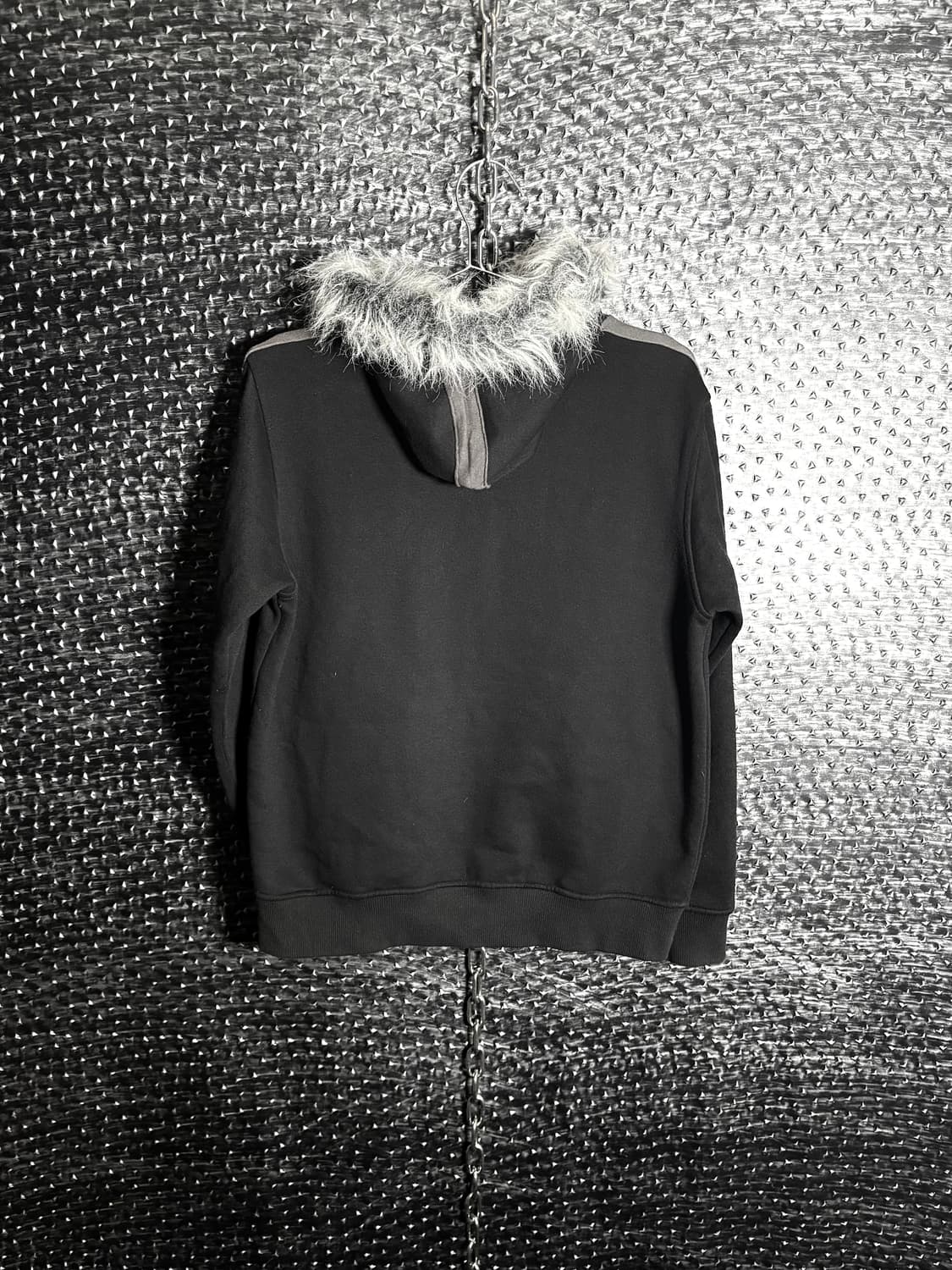 Center clease 퍼 후드집업 상품이미지2