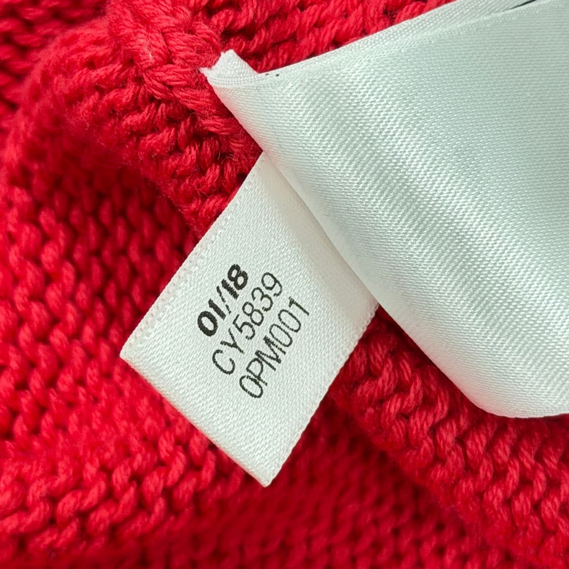 아디다스 빅 트레포일 목폴라 반팔니트 레드 XL 105 상품이미지6