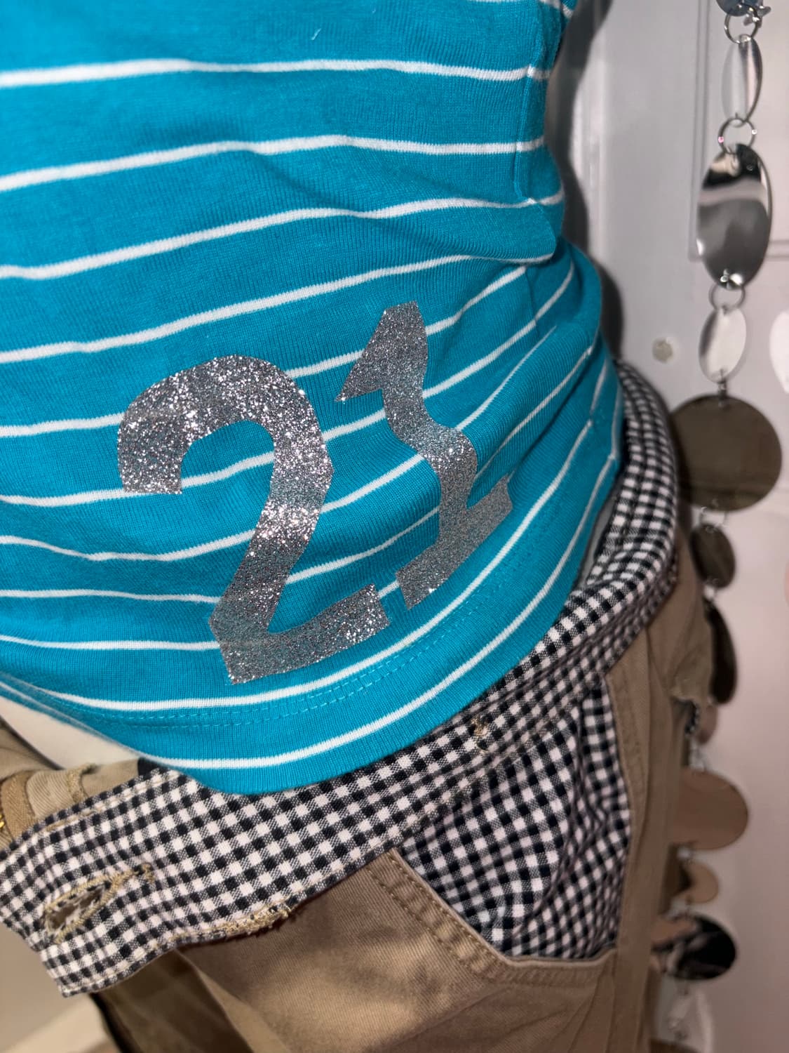 blue stripe baby doll top 상품이미지4