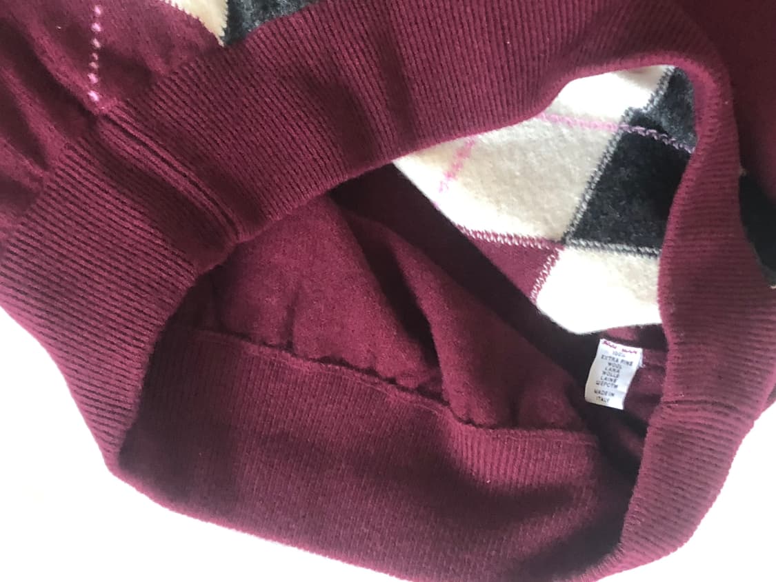 BALLANTYNE(발란타인) 아가일패턴 울 니트 스웨터 상품이미지6