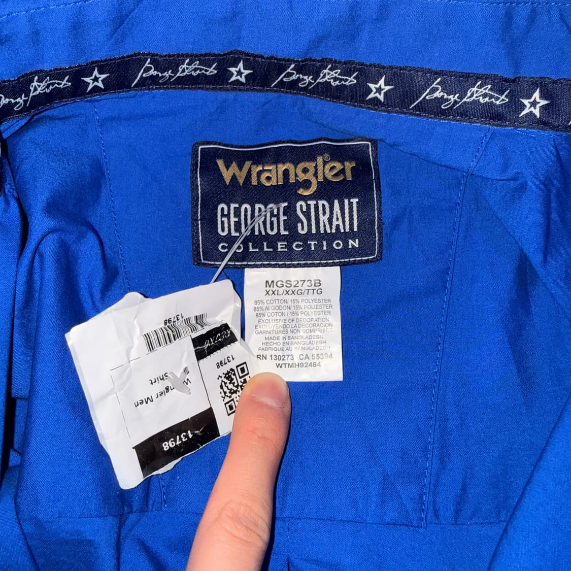 랭글러 블루 셔츠 상품이미지4