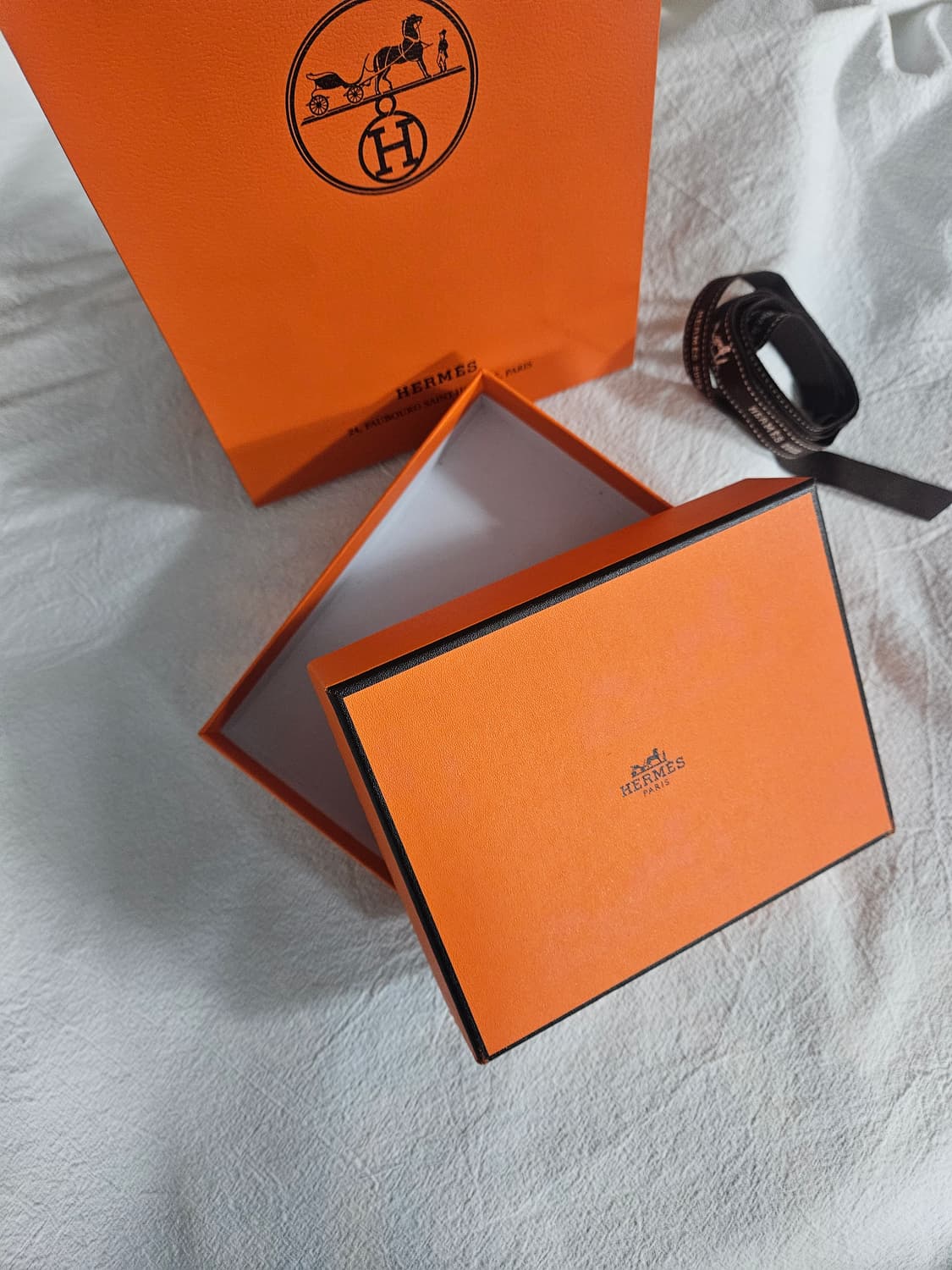 에르메스 박스+쇼핑백+리본테잎 풀구성 새상품 상품이미지1