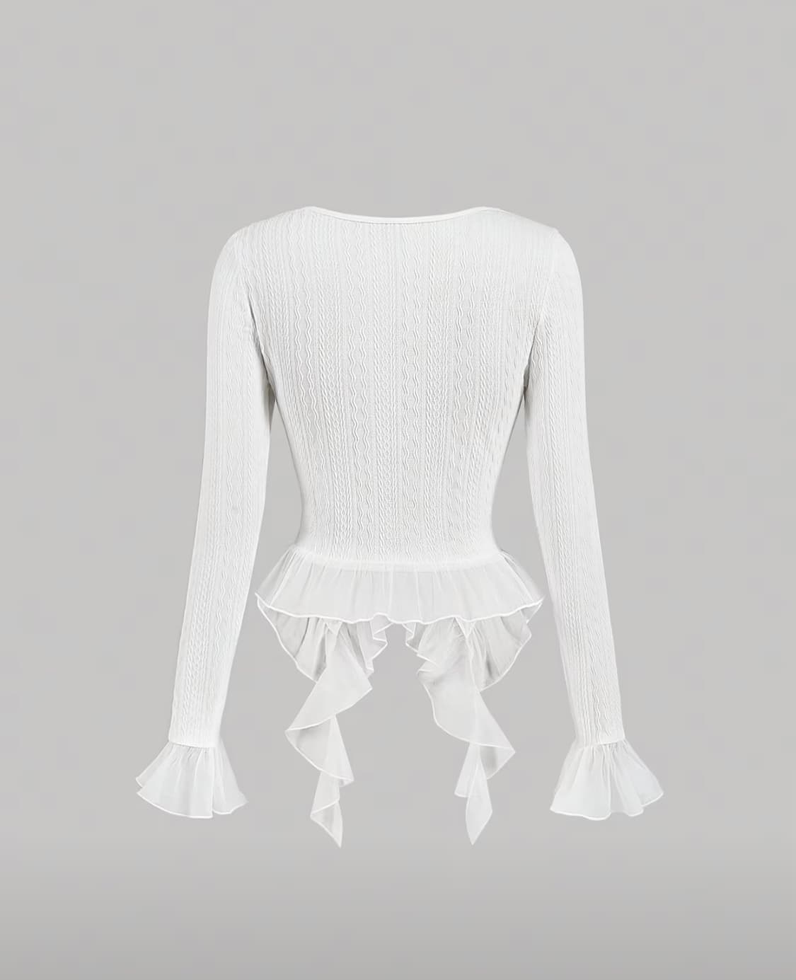 딱붙핏 화이트 v넥 볼레로 상품이미지2