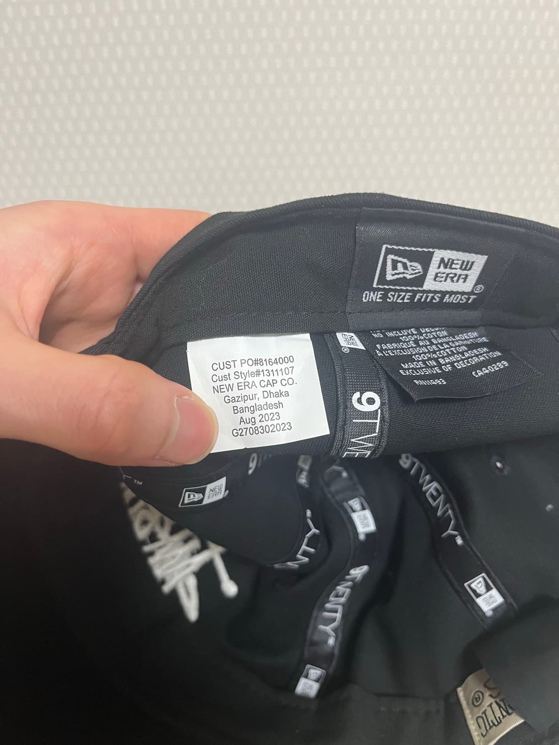 스투시 뉴에라 볼캡 블랙 상품이미지8