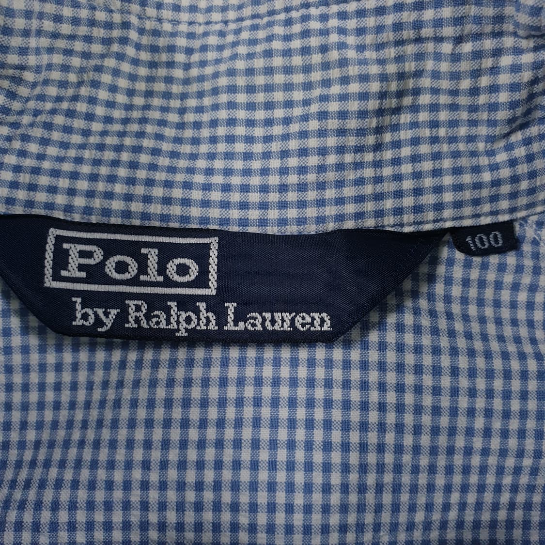 폴로 랄프로렌 체크 블루종 상품이미지2