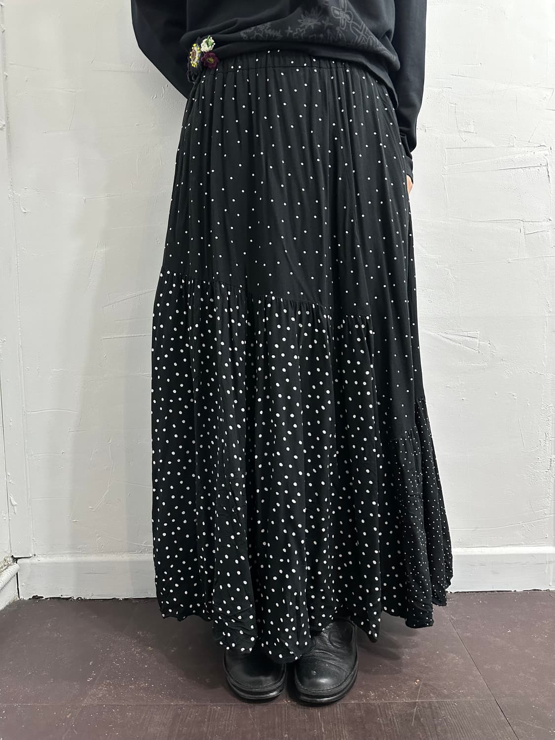 american holic dot long skirt 상품이미지1