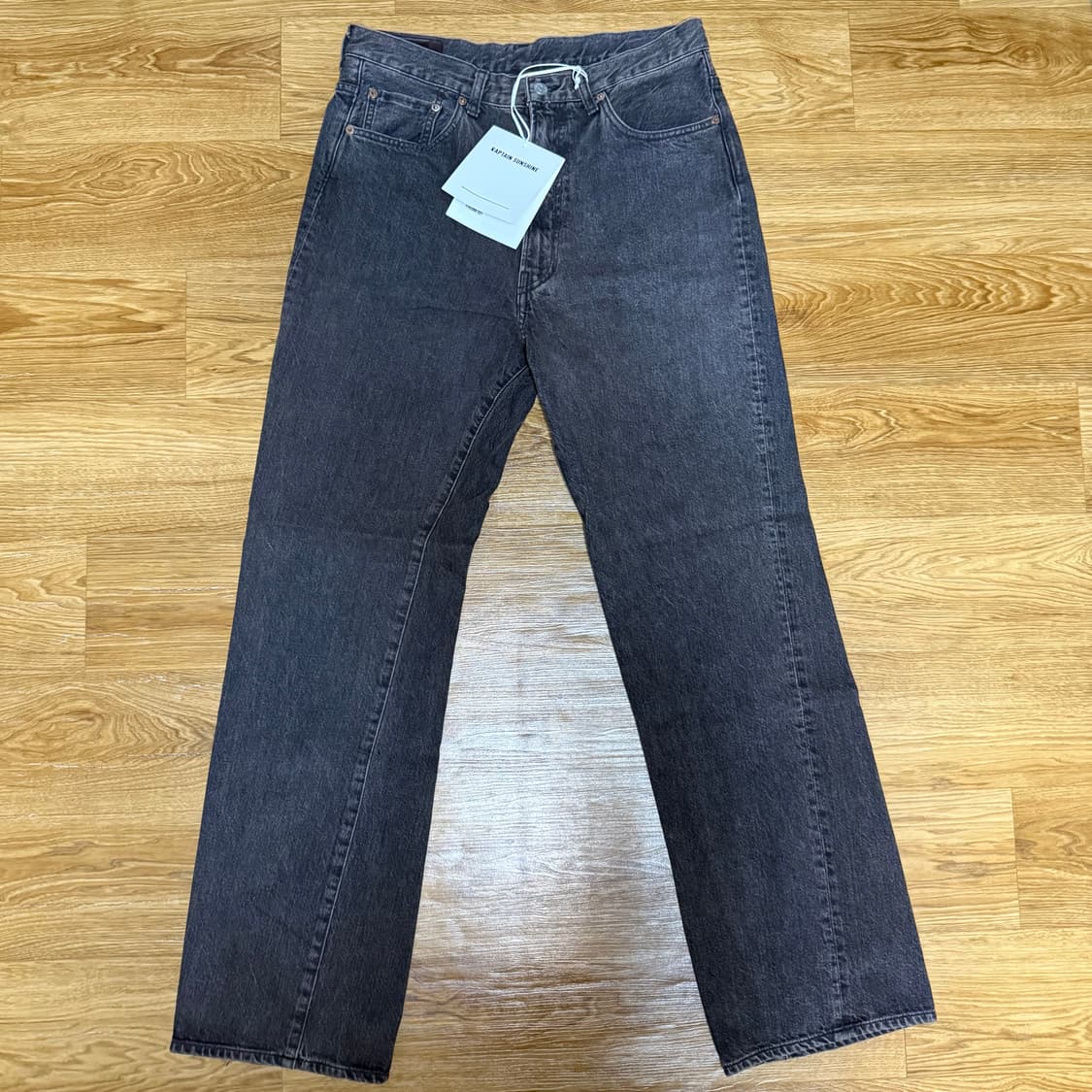 캡틴선샤인 스케이트 슈컷 데님 팬츠 블랙 32 상품이미지1