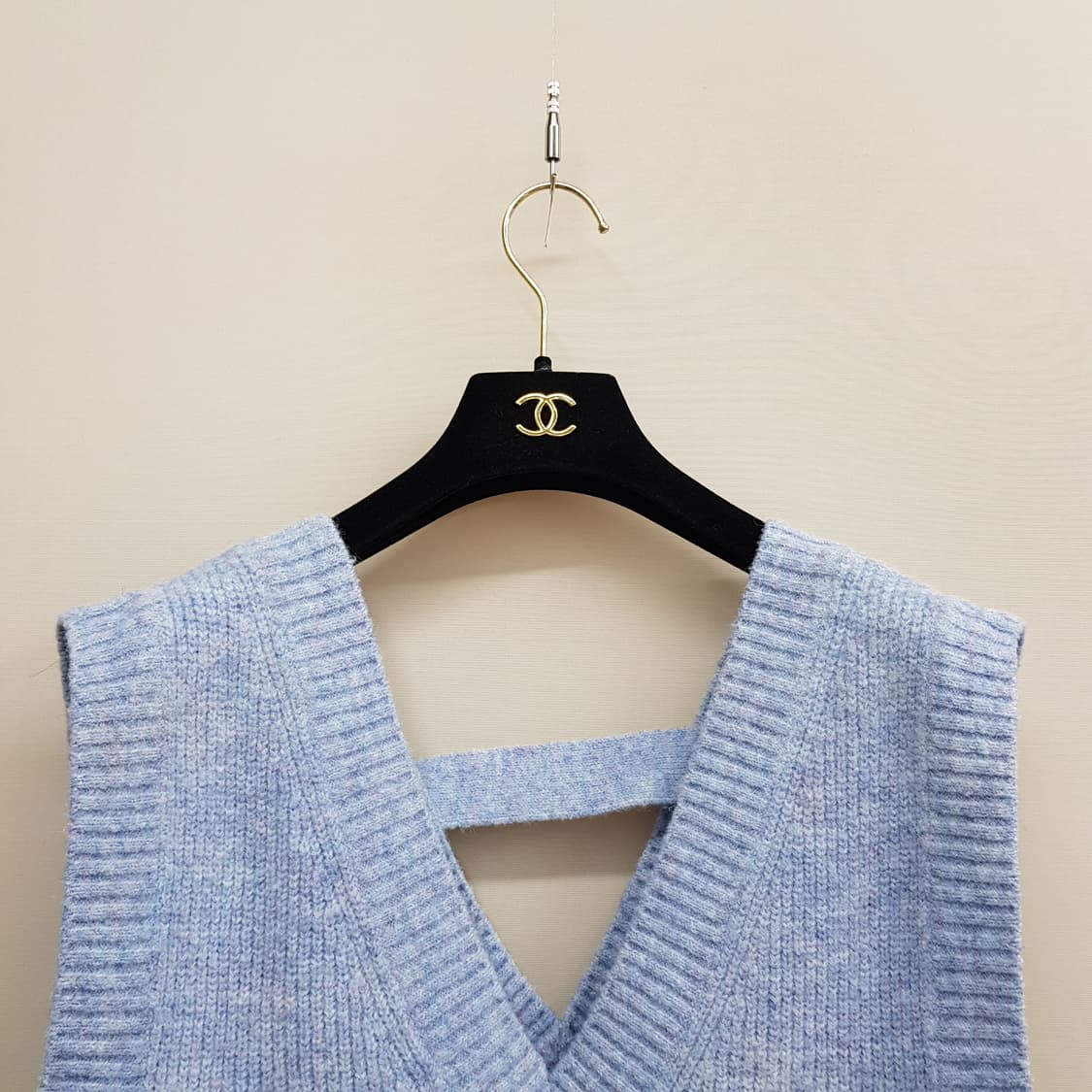 구호풀러스 2021 울 브이넥 스트랩 니트 베스트 F사이즈 상품이미지2
