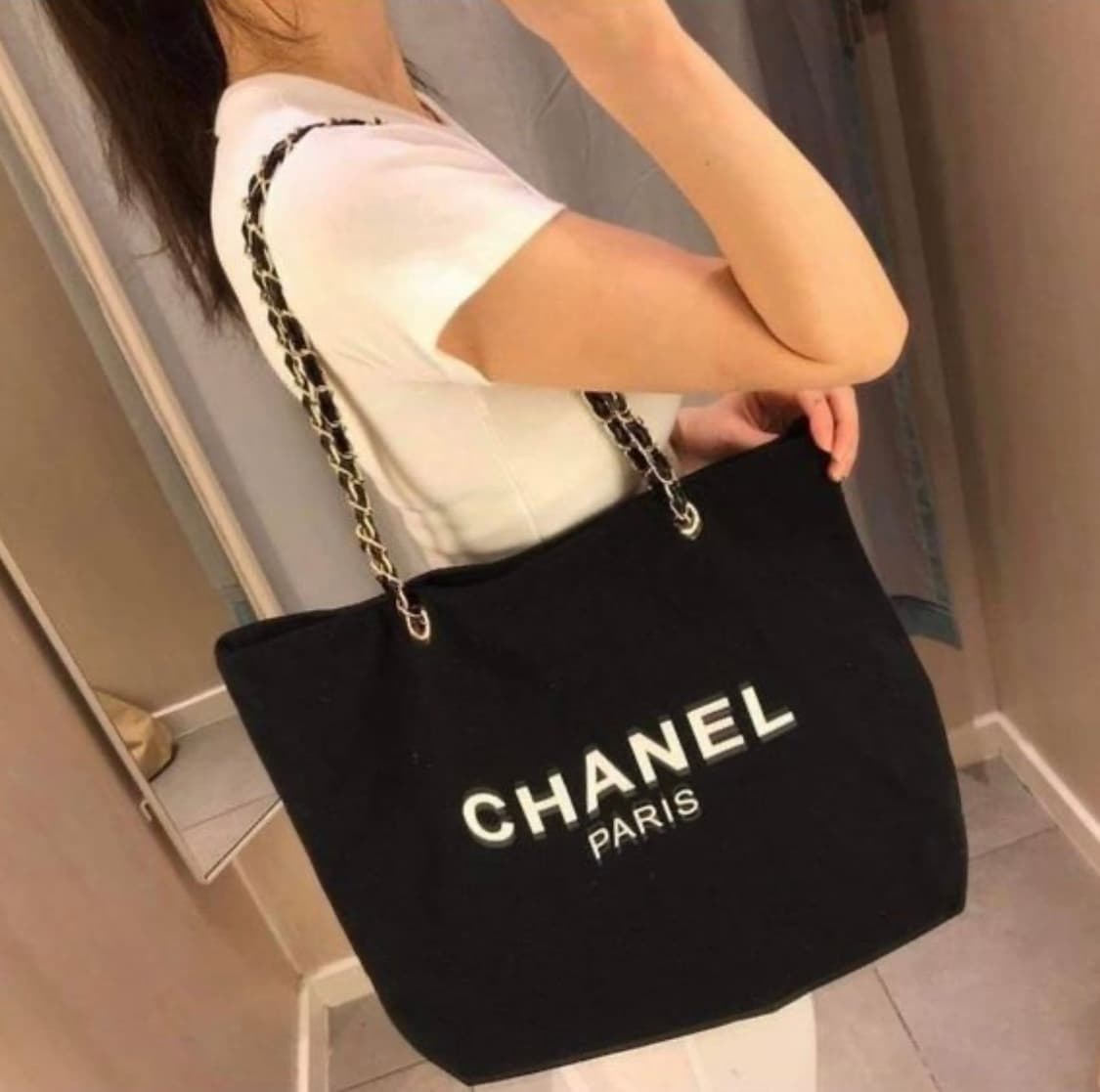 샤넬 뷰티 라인 체인 숄더 에코백 상품이미지1