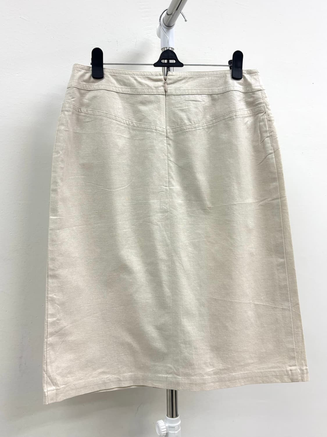 빈티지 아이보리 미디 스커트 상품이미지6