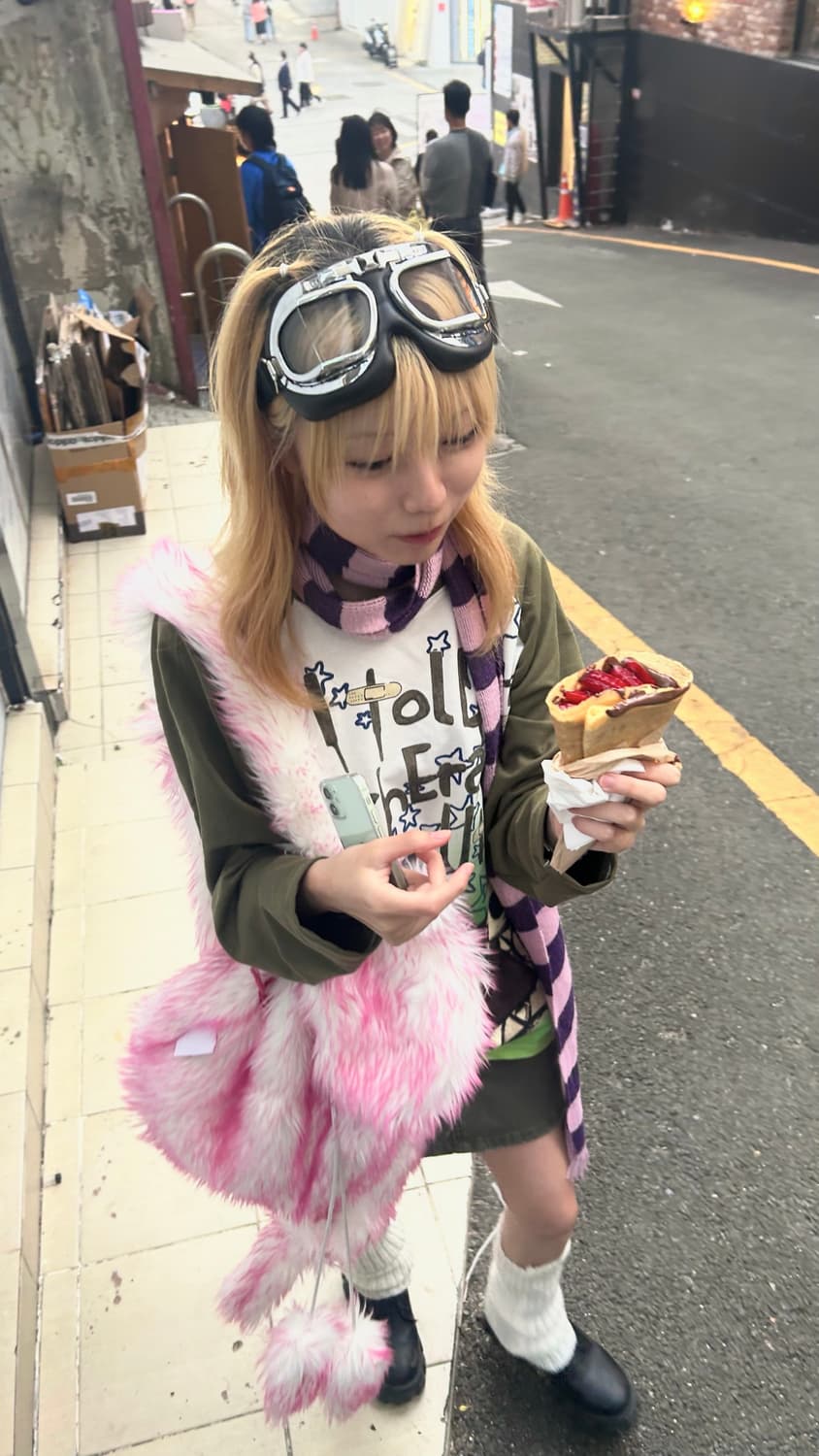 빈티지 y2k 그런지 버니 프린팅 나그랑 티셔츠 상품이미지1