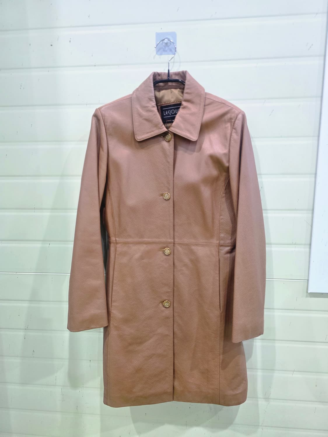 레쥬르 브라운 양가죽 레더 코트 상품이미지10