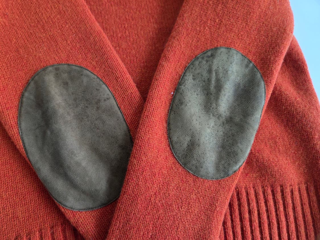 랄프로렌 럭비 숄카라 울 니트 오렌지 S 상품이미지8