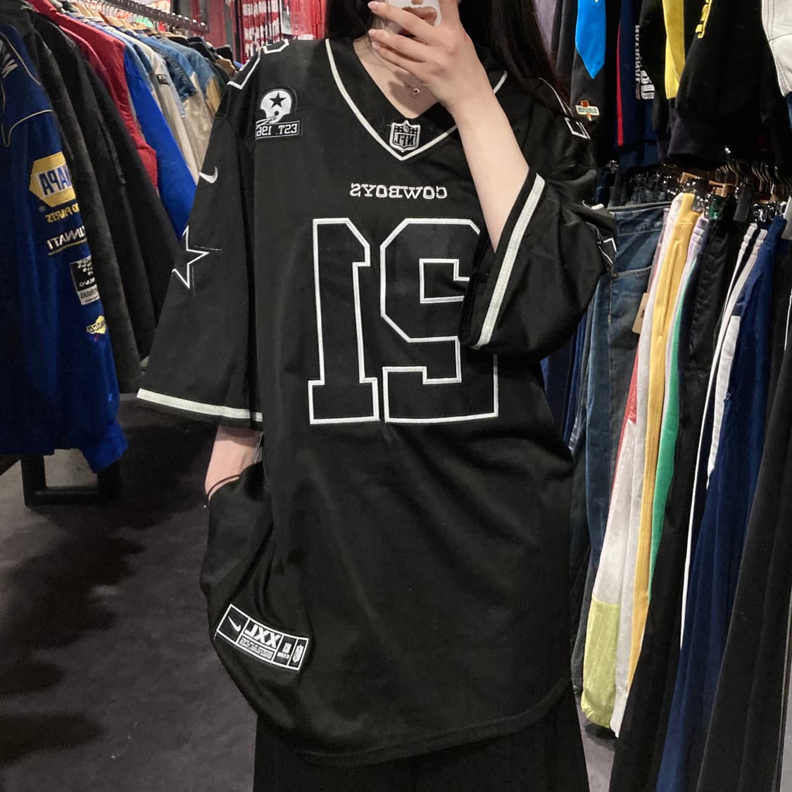 [IM] NFL x NIKE 카우보이즈 엘리엇 NO.21 블랙 져지 상품이미지2