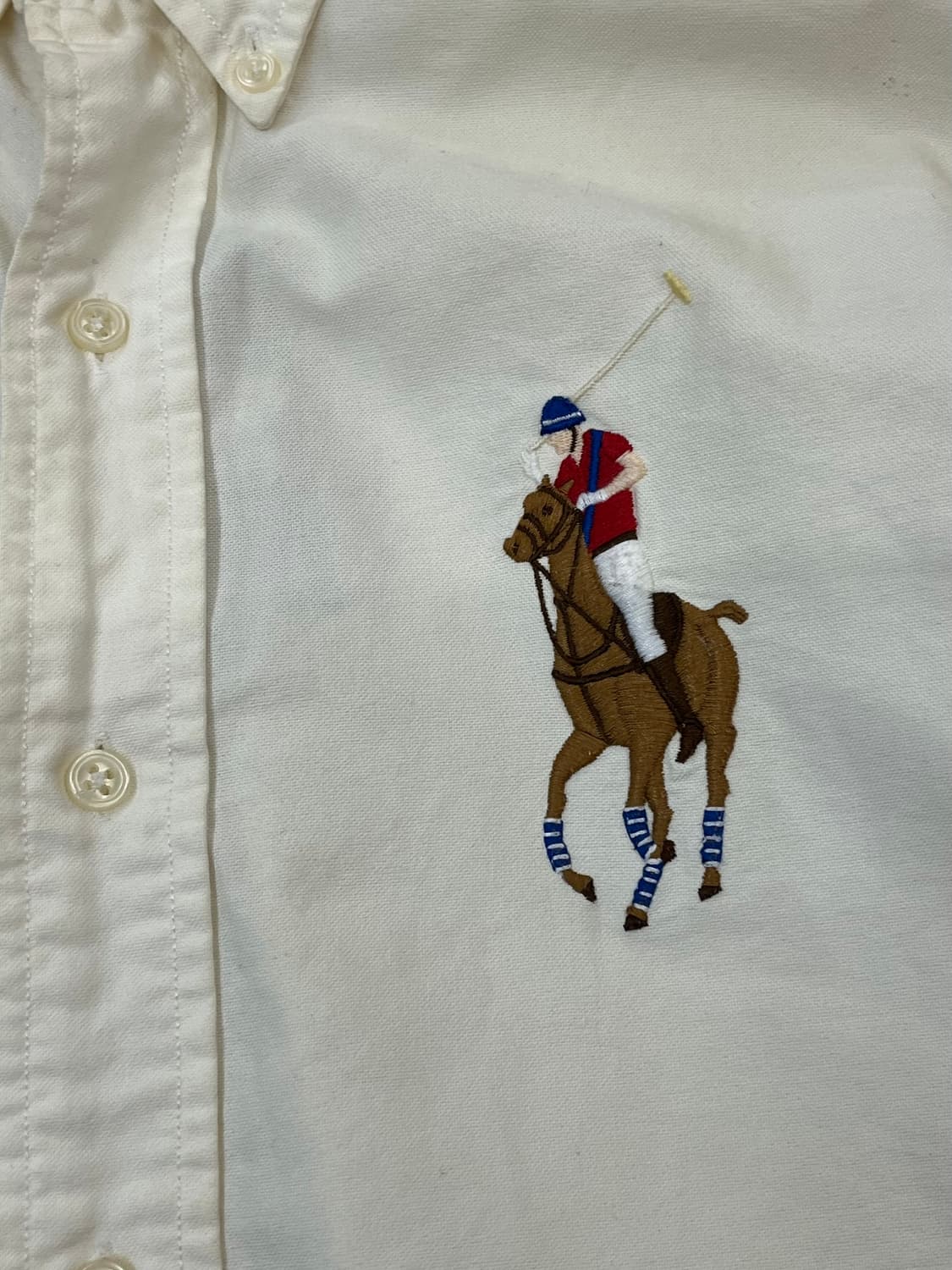 랄프로렌 빅포니 셔츠 크림 S #csz1750 상품이미지5