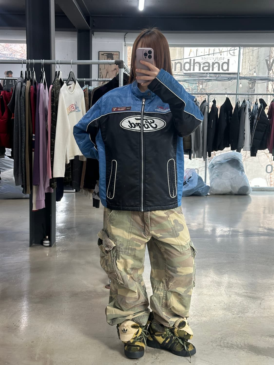 후부 플래티넘 포드 넥버클 레이싱 점퍼 상품이미지4