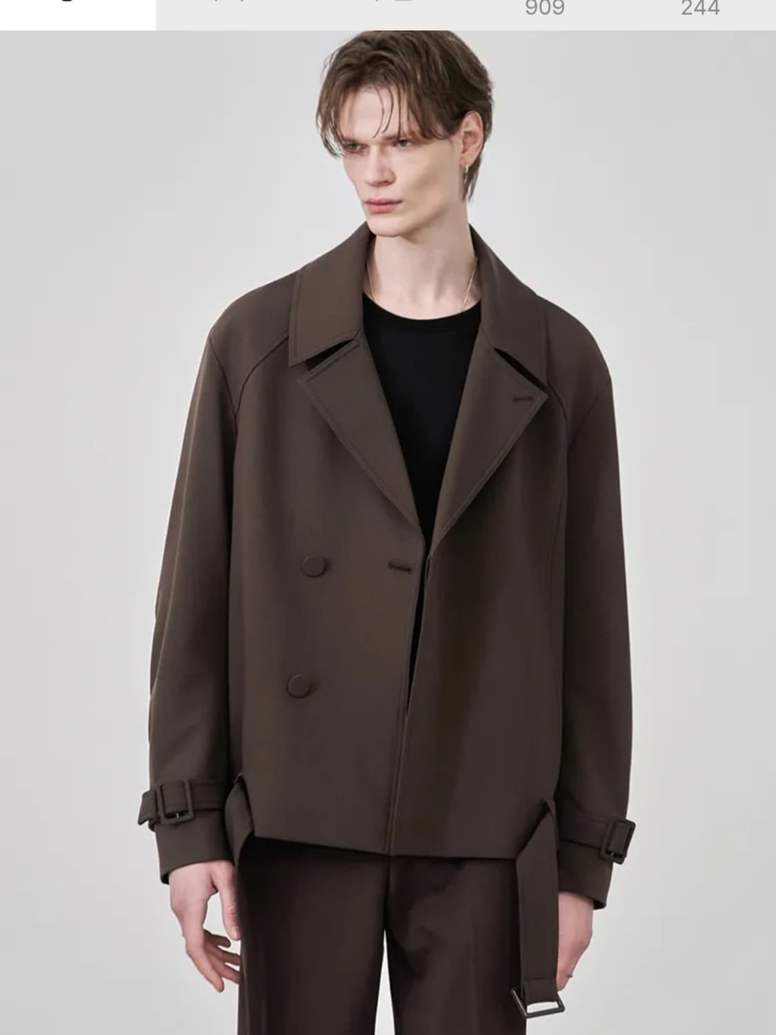 드로우핏 숏 트렌치코트 자켓 상품이미지1