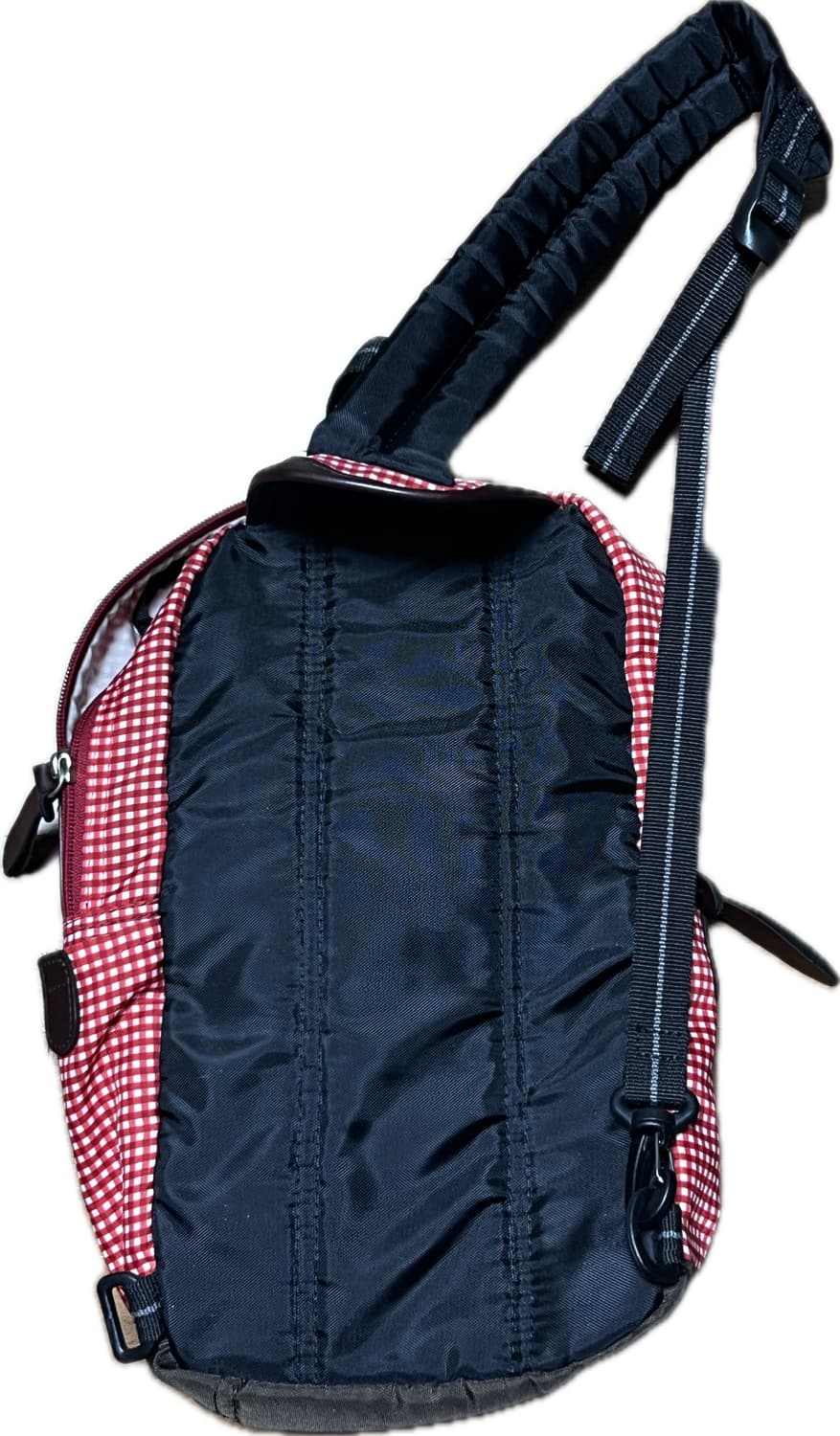 챔피온 빨간 체크무늬 슬링백 가방 상품이미지2