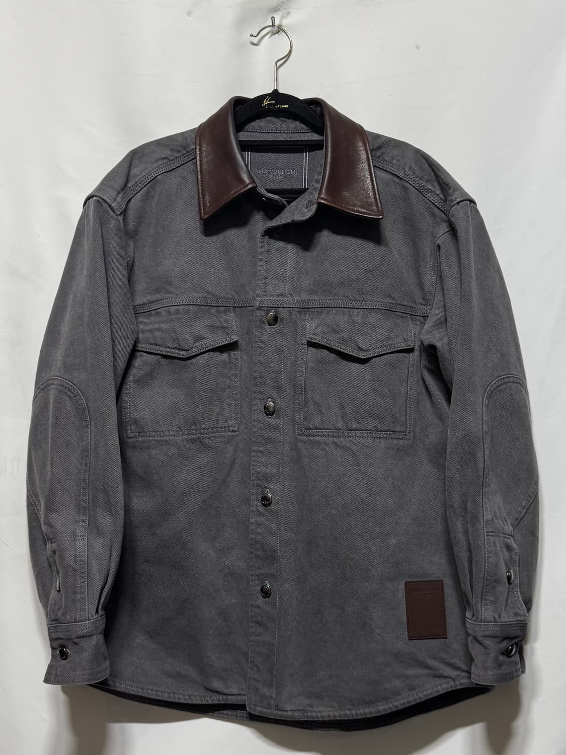 46 우영미 그레이 다잉 데님 셔츠 상품이미지1