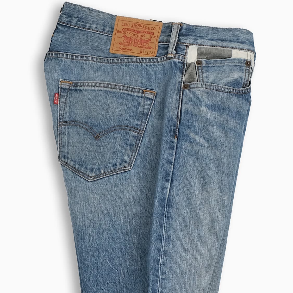 슈프림x리바이스 501 USA 셀비지 34 인치 LV50134594 상품이미지5