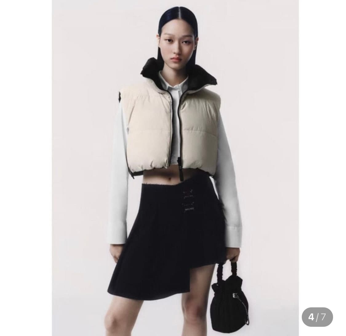 자라 양면 패딩 조끼 리버시블 크롭 상품이미지4