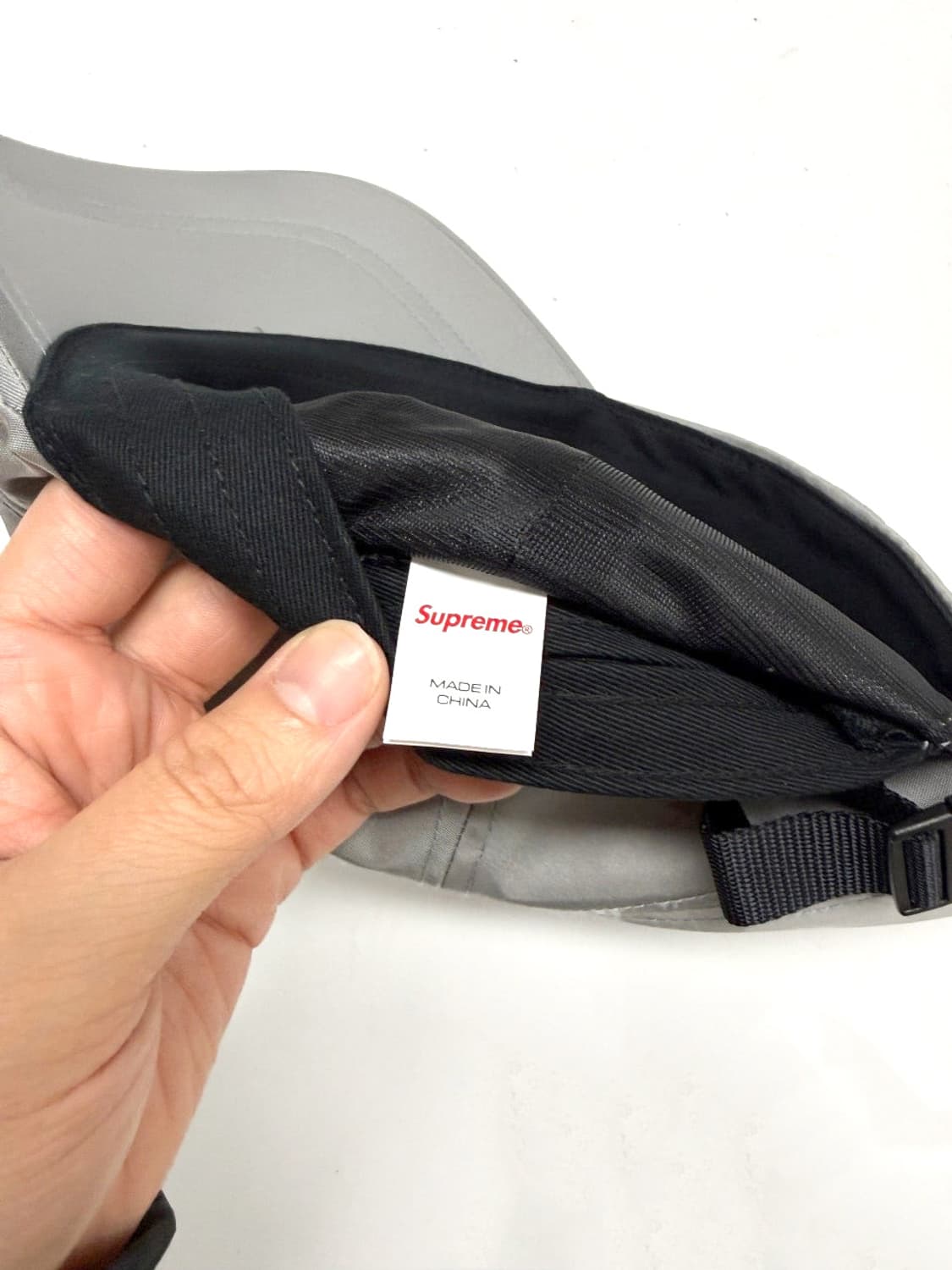 Supreme 레더패치 6패널 그레이 상품이미지5