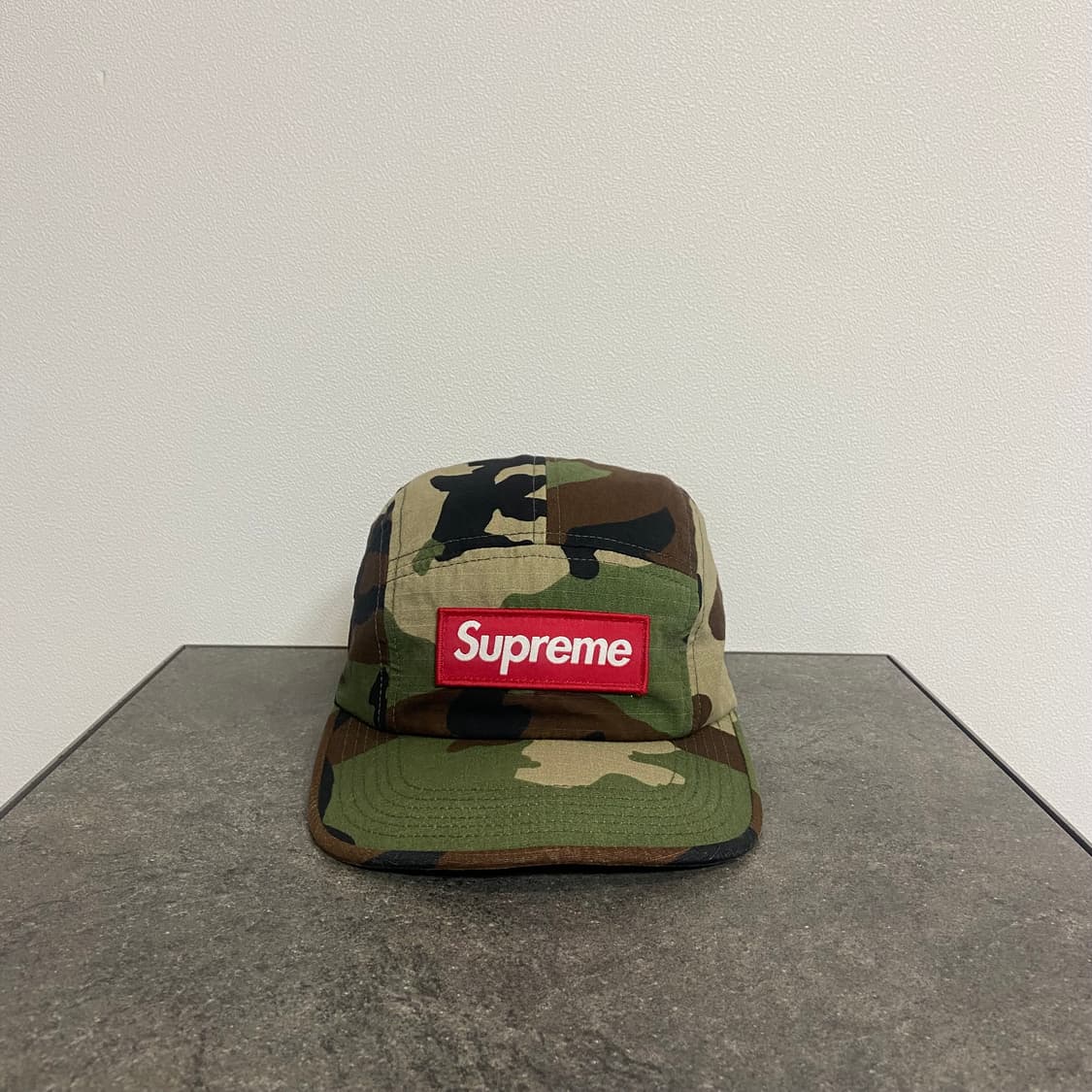 (OS) 슈프림 박스로고 캠프캡 모자 우드랜드 카모 상품이미지1