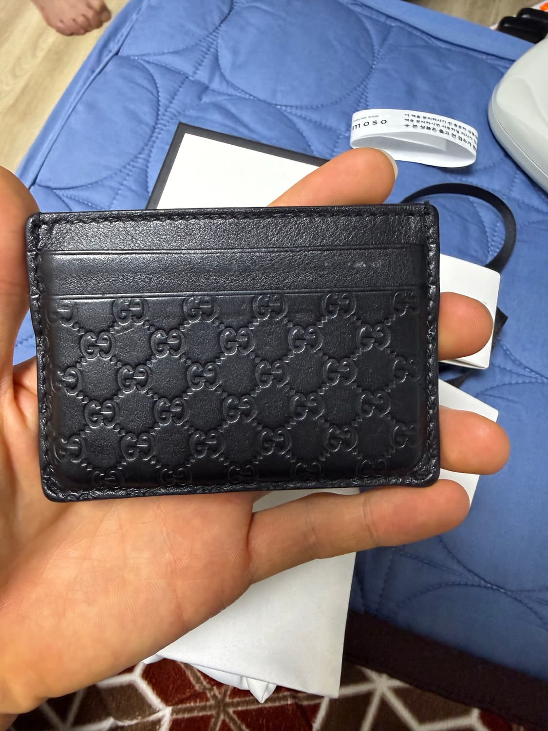 구찌 마이크로시마 카드지갑 상품이미지2