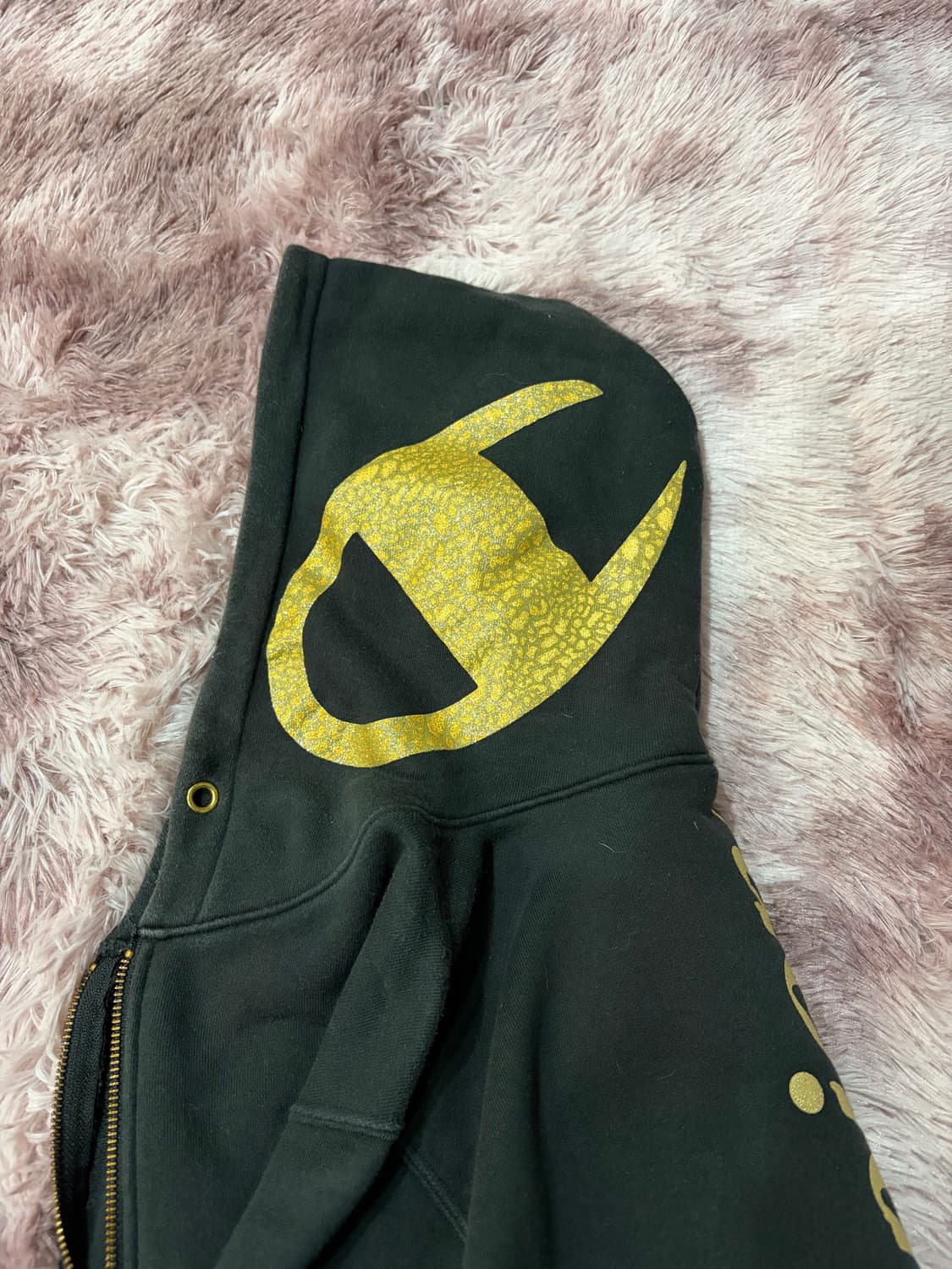 챔피온 금장 레터링 후드집업 상품이미지8