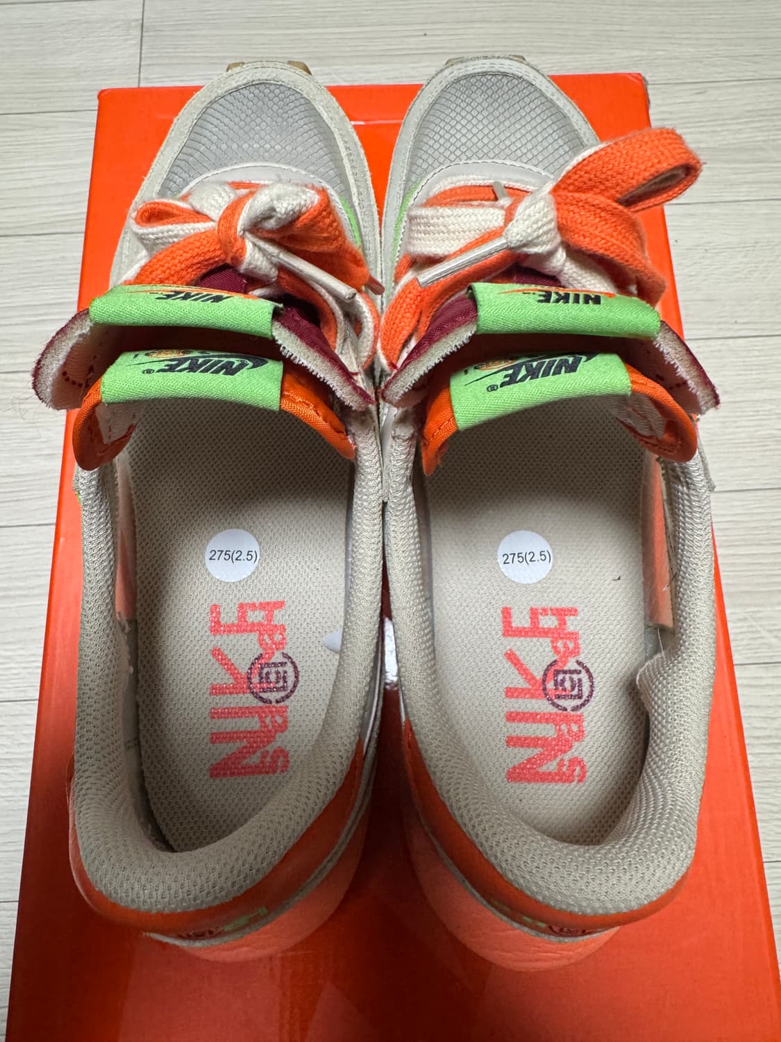 나이키 x 사카이 x 클랏 LD와플 오렌지 블레이즈 275 상품이미지5