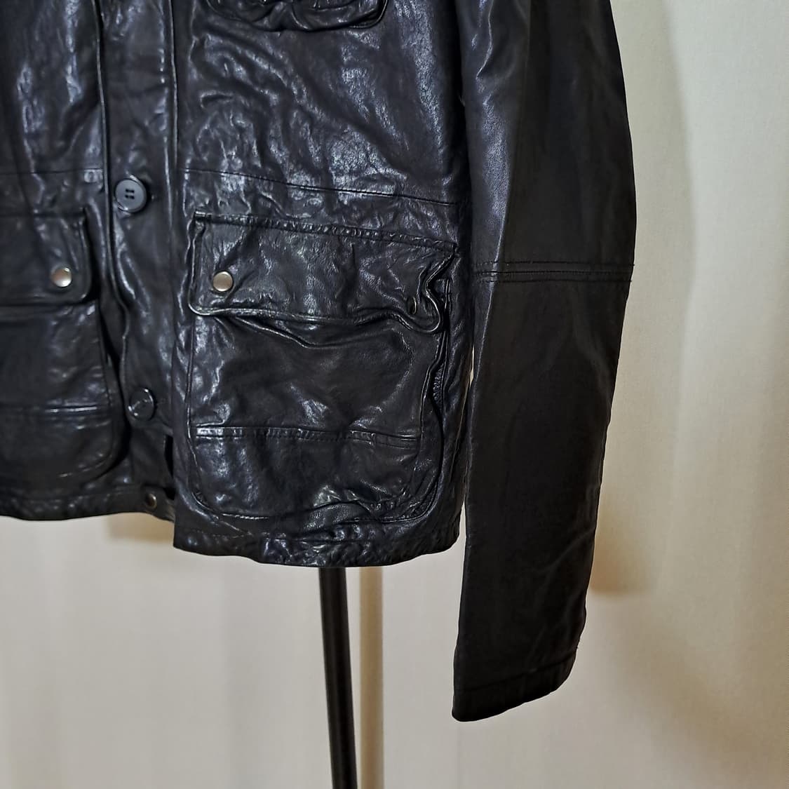 (택포) 후드 와이어 양가죽 자켓 100 B616 상품이미지5