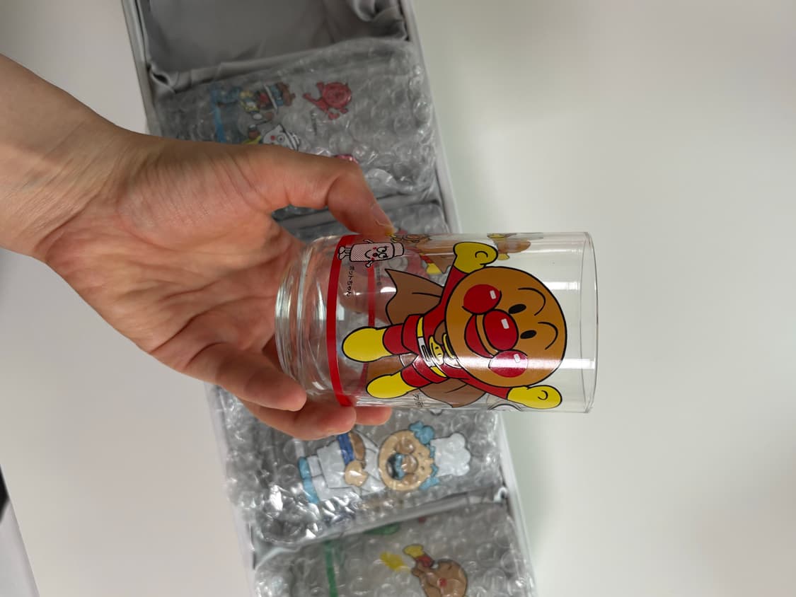 [고전] 호빵맨 빈티지 유리컵 상품이미지2