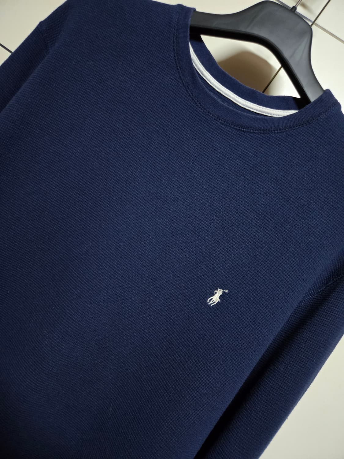 폴로 랄프로렌 와플 롱슬리브 티셔츠 (네이비) 상품이미지2