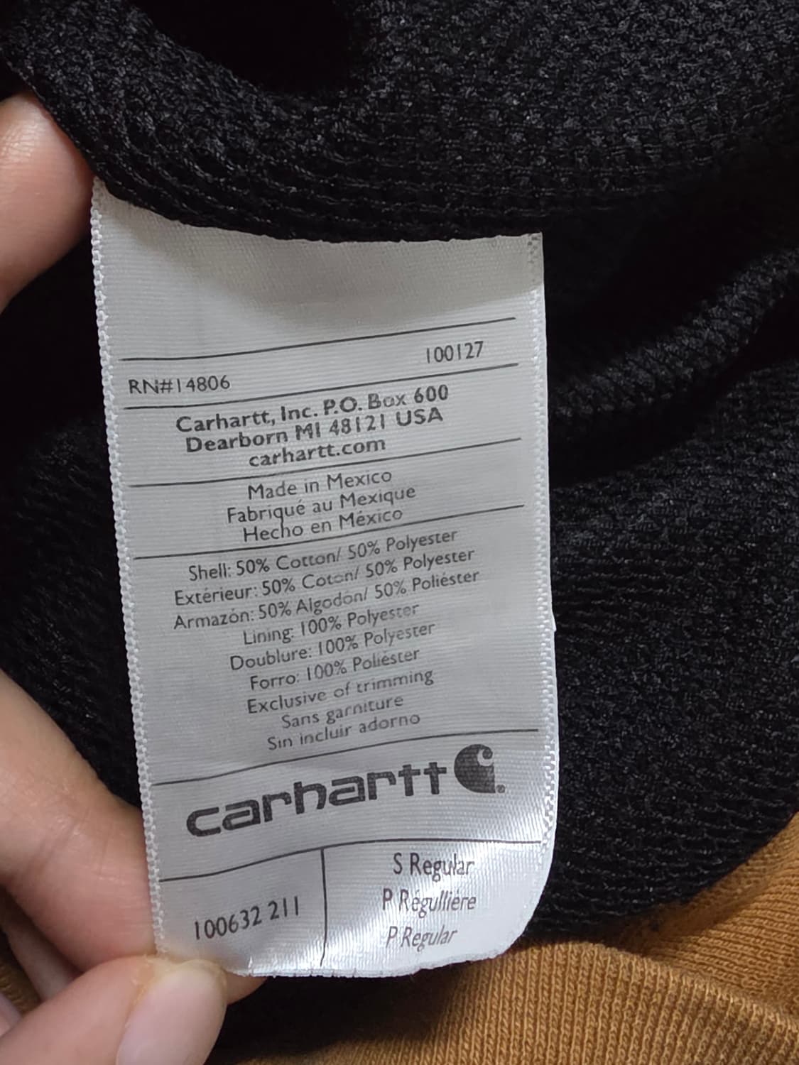 칼하트 써멀 후드집업 S 상품이미지4