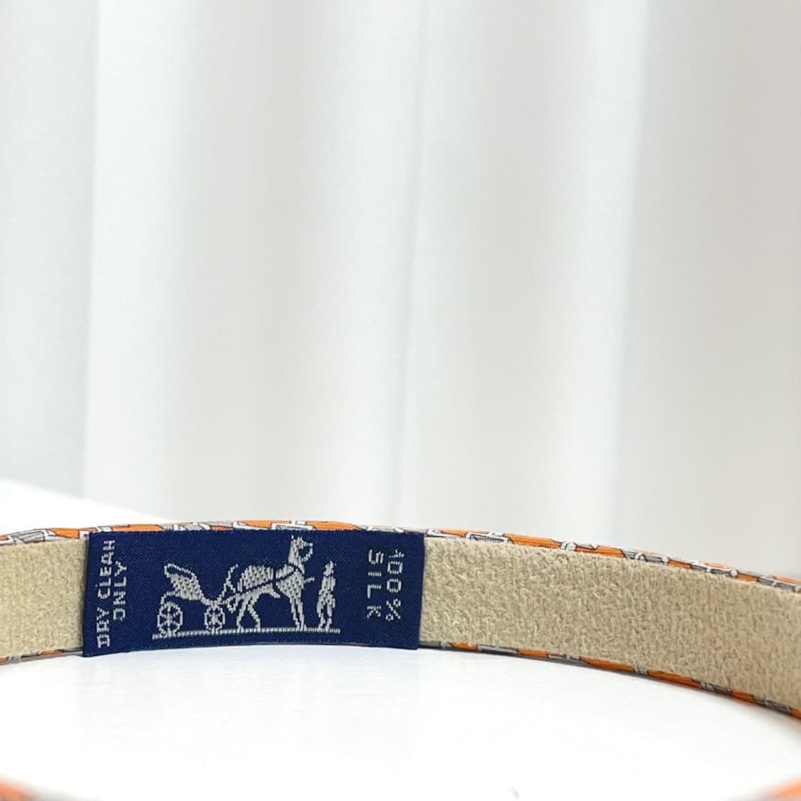 정품 에르메스 오렌지 H 머리띠 상품이미지6