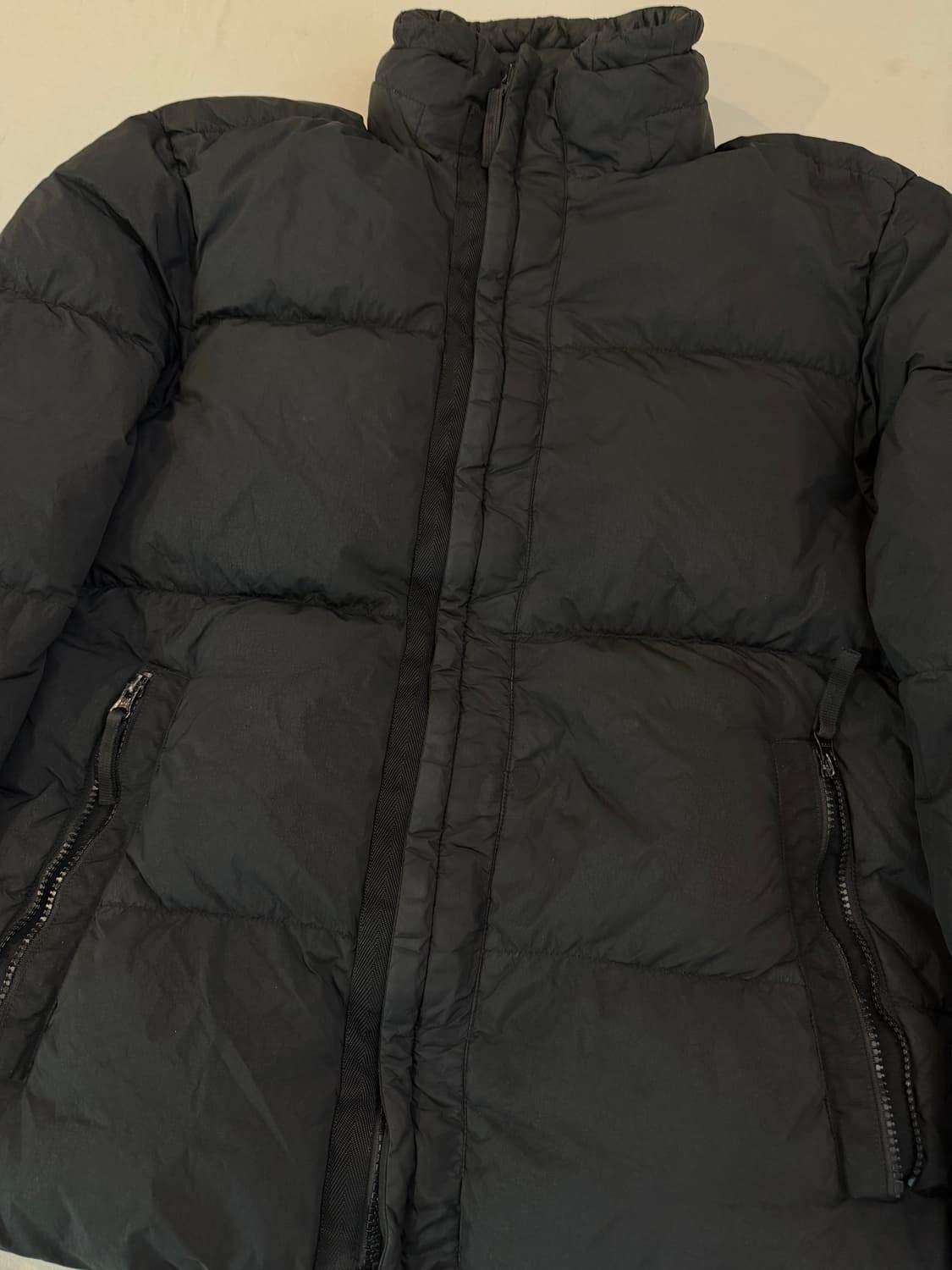 17FW 스톤아일랜드 크링클랩스 가먼트 다이드 패딩 블랙 상품이미지3