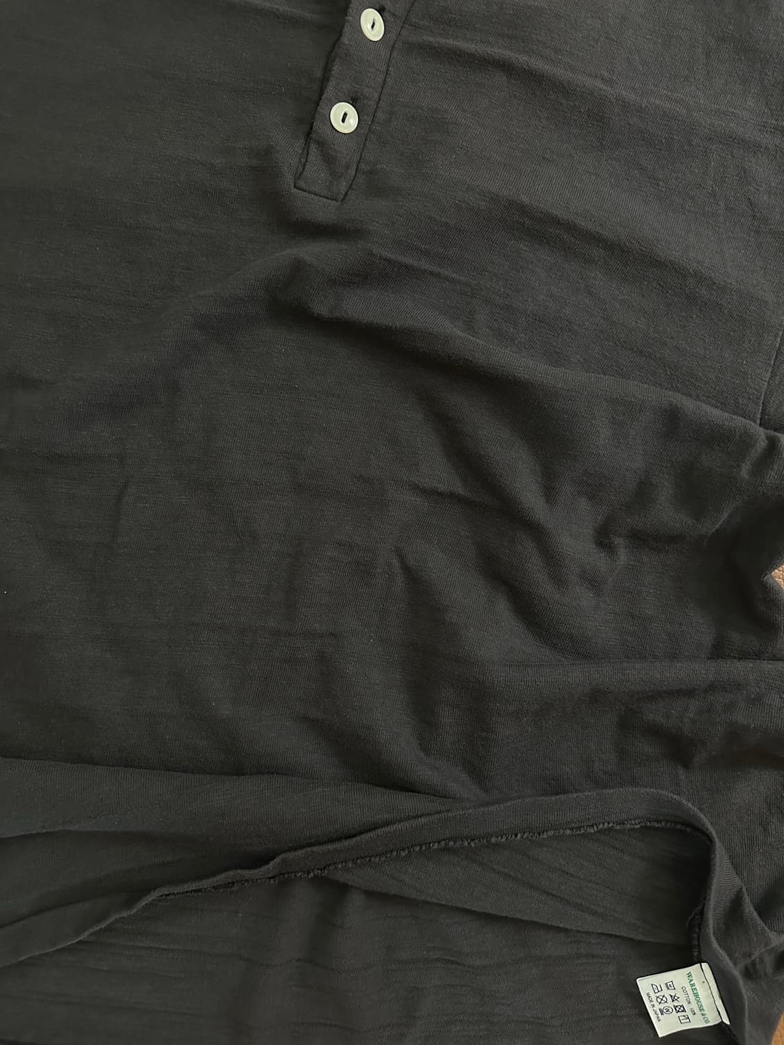 웨어하우스 반팔 헨리넥 블랙 XL 상품이미지5