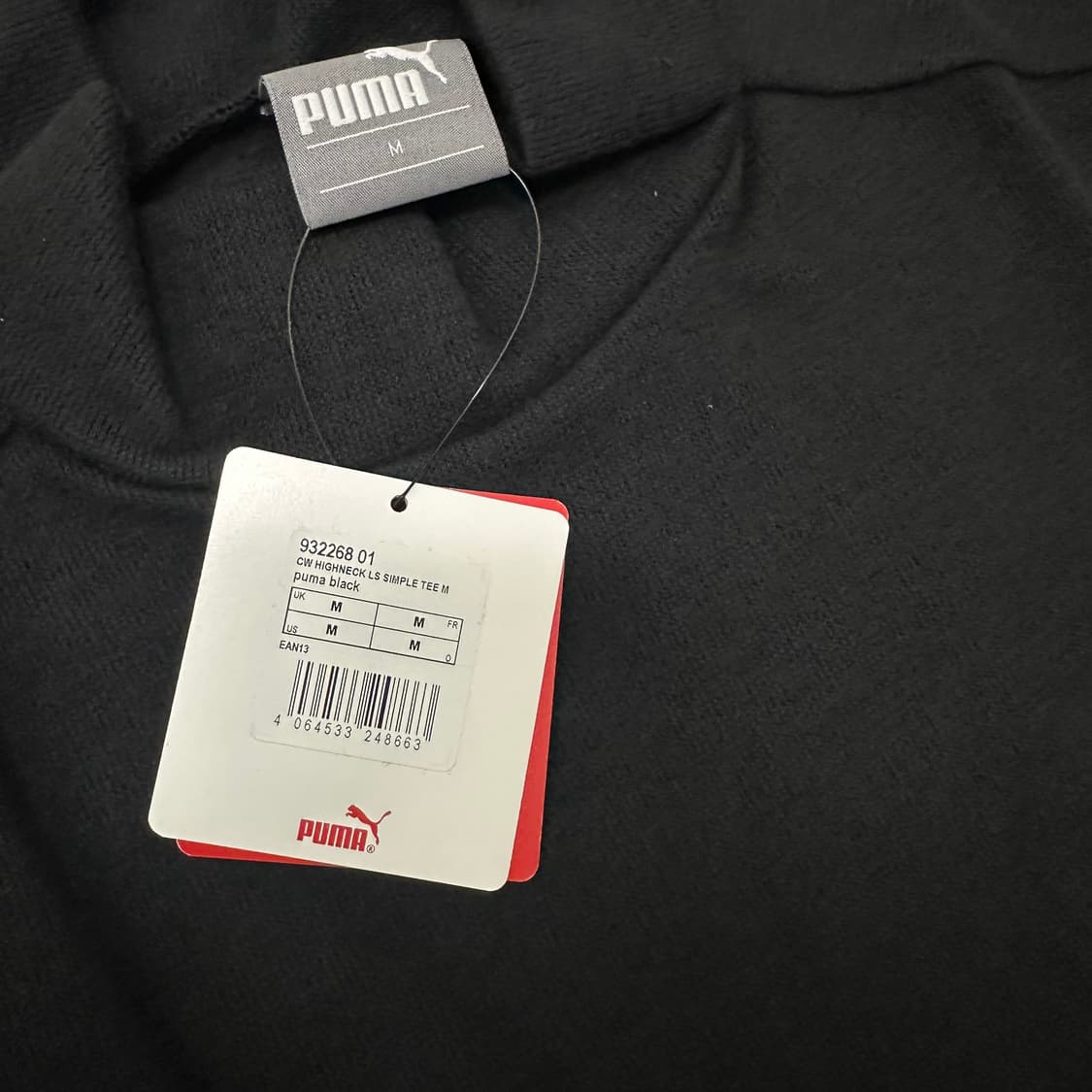 [새상품] PUMA 푸마 목폴라 긴팔티셔츠 M 상품이미지3